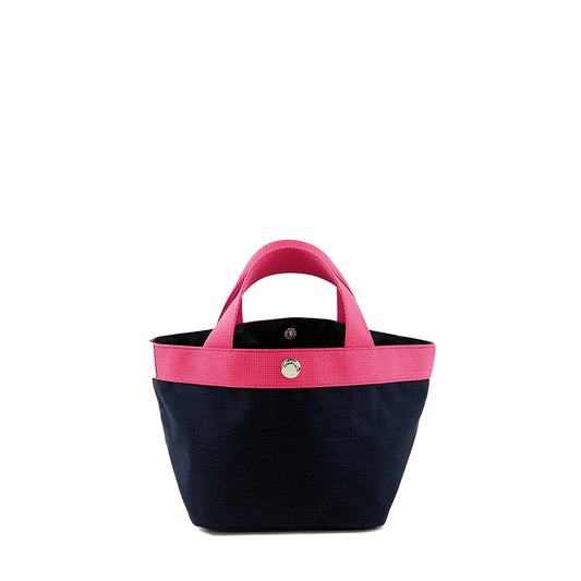 【限定カラー】 エルベシャプリエ Herve Chapelier 701CB ネイビー×フューシャ×ブラン(舟型トートS)