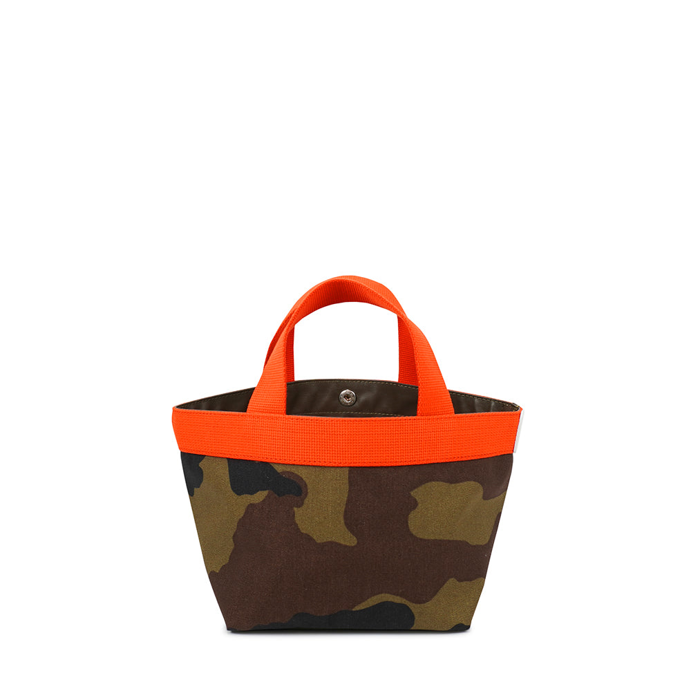 【限定カラー】 エルベシャプリエ Herve Chapelier 701WB カモフラージュ×サンギーヌ×ブラン(舟型トートS)
