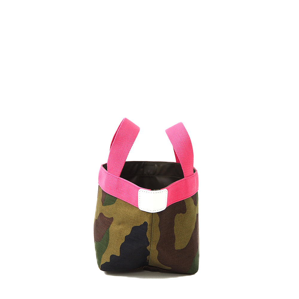【限定カラー】 エルベシャプリエ Herve Chapelier 701WB カモフラージュ×フューシャ×ブラン(舟型トートS)