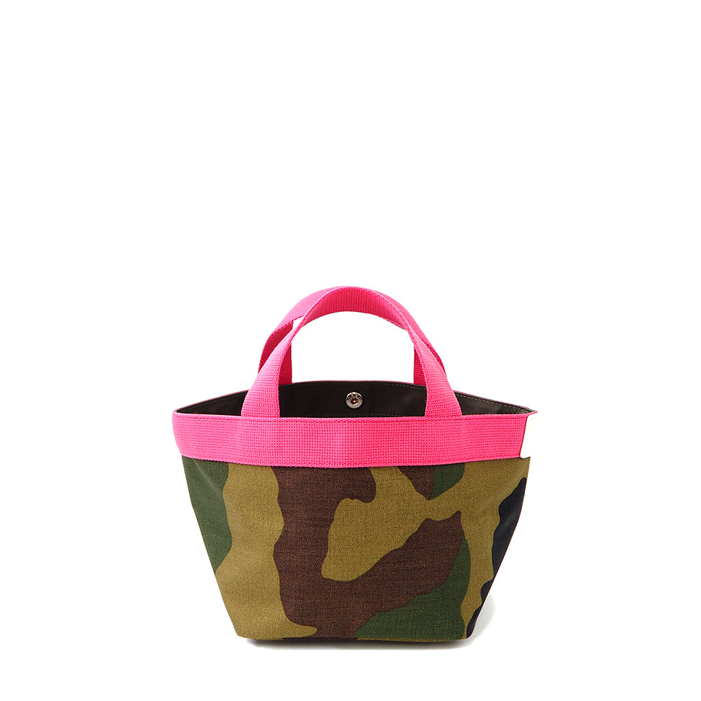 【限定カラー】 エルベシャプリエ Herve Chapelier 701WB カモフラージュ×フューシャ×ブラン(舟型トートS)