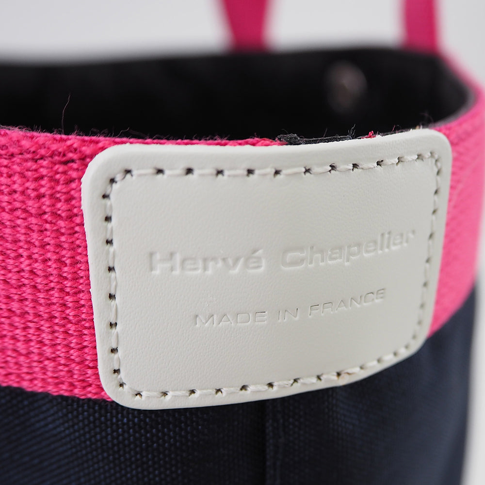 【限定カラー】 エルベシャプリエ Herve Chapelier 707CB ネイビー×フューシャ×ブラン(舟型トートM)