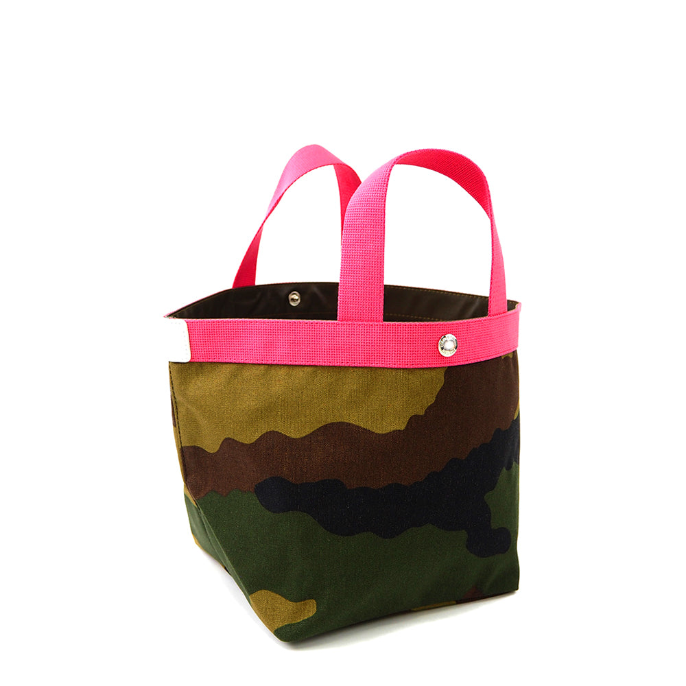 【限定カラー】 エルベシャプリエ Herve Chapelier 707WB カモフラージュ×フューシャ×ブラン(舟型トートM)