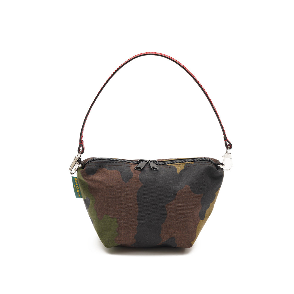 エルベシャプリエ Herve Chapelier 8797W カモフラージュ(コーデュラナイロン舟型ポーチ)