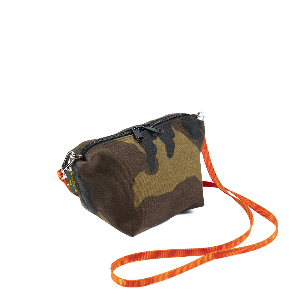 エルベシャプリエ Herve Chapelier 8797W カモフラージュ(コーデュラナイロン舟型ポーチ)