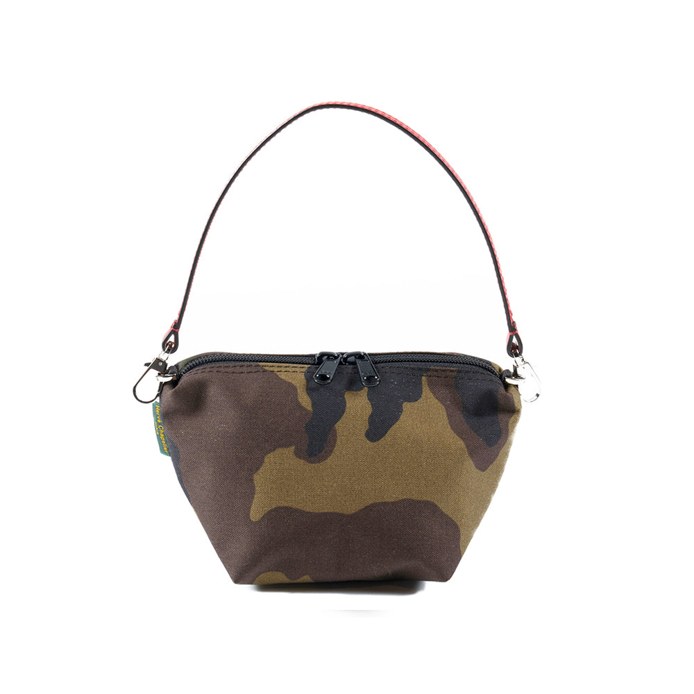 エルベシャプリエ Herve Chapelier 8797W カモフラージュ(コーデュラナイロン舟型ポーチ)