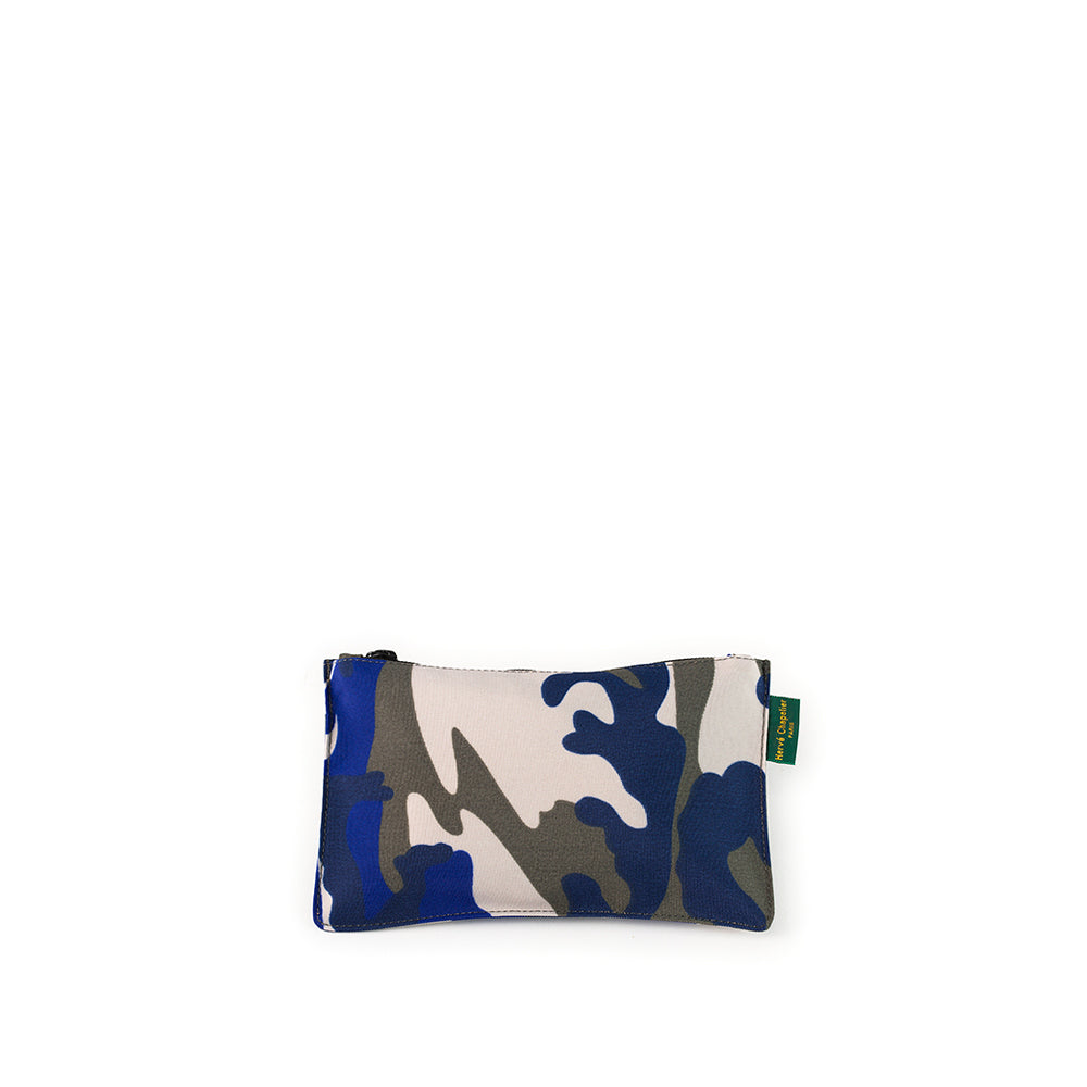 エルベシャプリエ Herve Chapelier 902F(フラットポーチM ヒョウ柄 カモフラージュ柄)