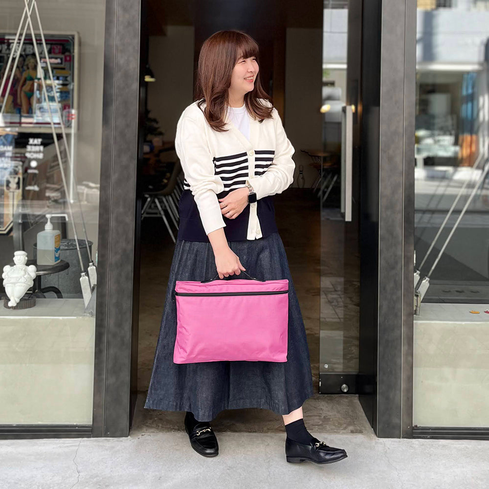 エルベシャプリエ Herve Chapelier 915NB (レザーハンドルA4ブリーフL)