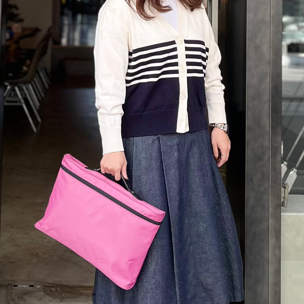 エルベシャプリエ Herve Chapelier 915NB (レザーハンドルA4ブリーフL)