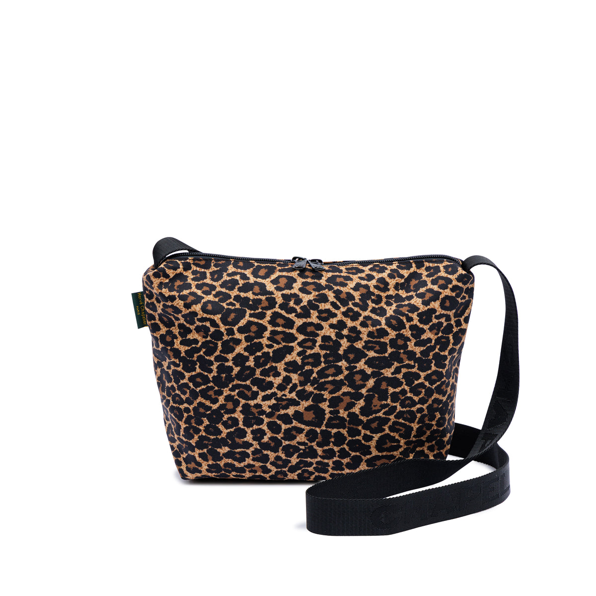 エルベシャプリエ Herve Chapelier 1752FJQ (ナイロンスクエアショルダーバッグM　パンサー　ロゴ入りストラップ）