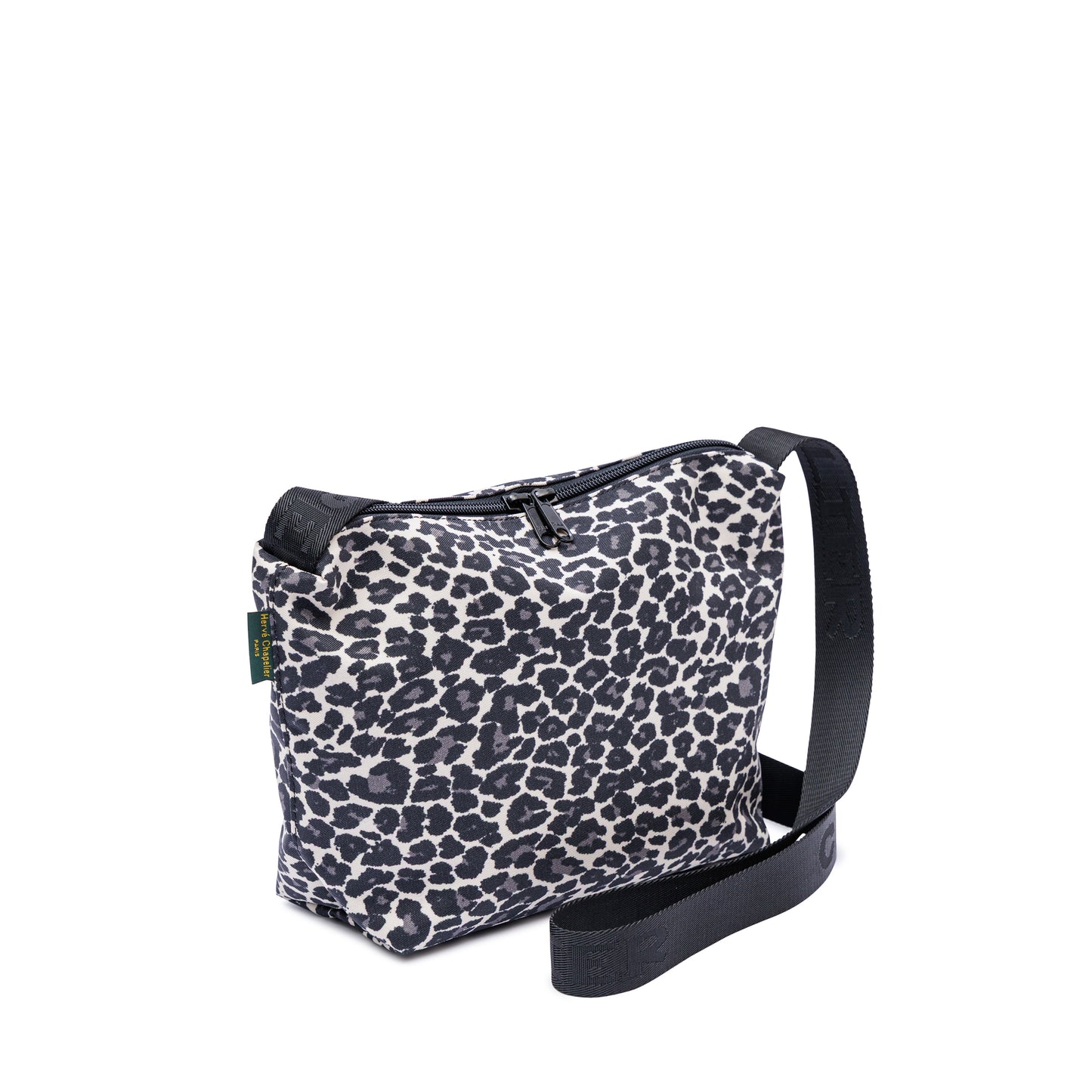エルベシャプリエ Herve Chapelier 1752FJQ (ナイロンスクエアショルダーバッグM　パンサー　ロゴ入りストラップ）