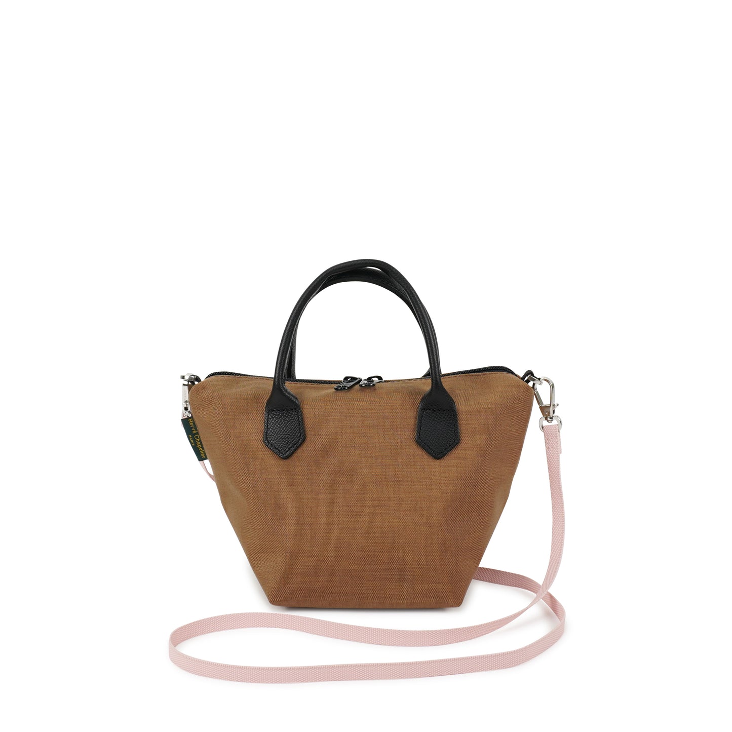 エルベシャプリエ Herve Chapelier 3885CD カモフラージュ (コーデュラナイロンレザーハンドル舟型トートXS)