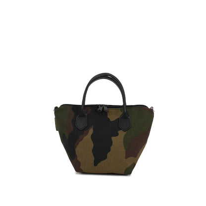 エルベシャプリエ Herve Chapelier 3885WD カモフラージュ (コーデュラナイロンレザーハンドル舟型トートXS)