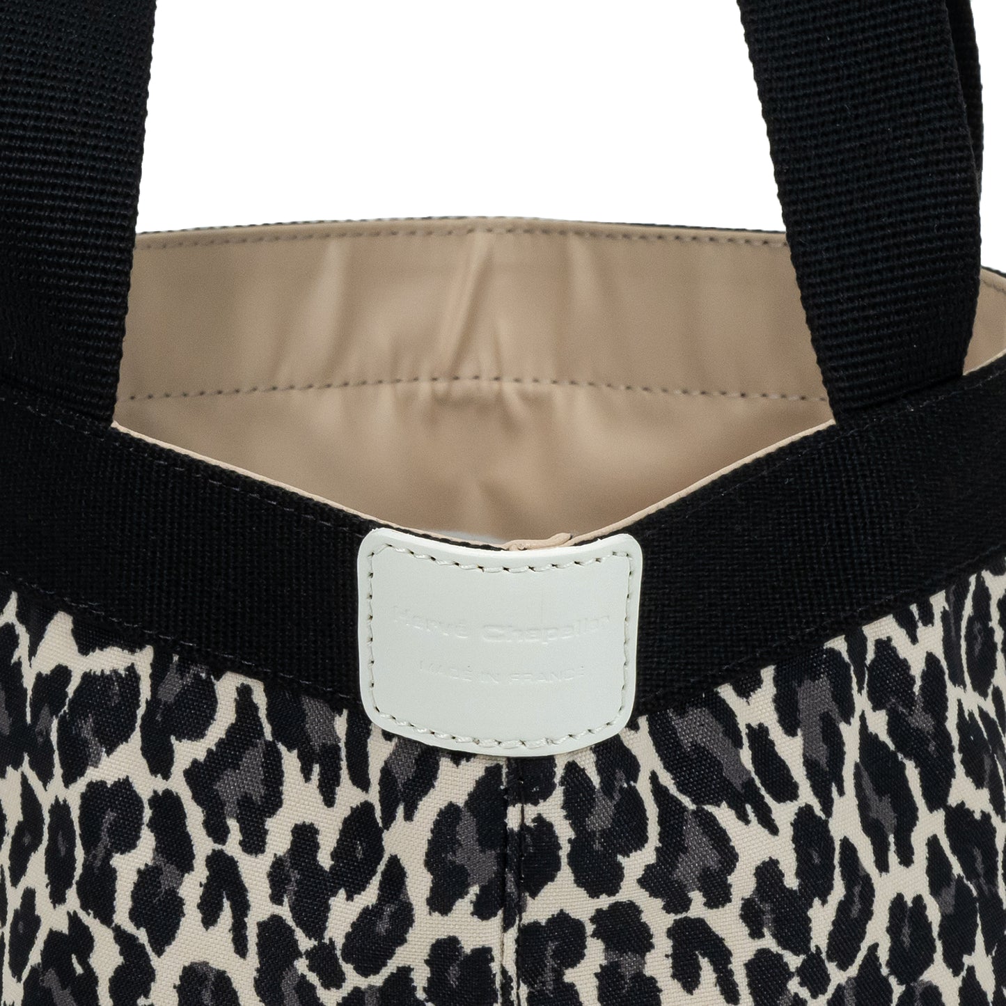 【限定カラー】エルベシャプリエ Herve Chapelier 701FB パンサーブラン×ノワール×ブラン(舟型トートS　パンサー)