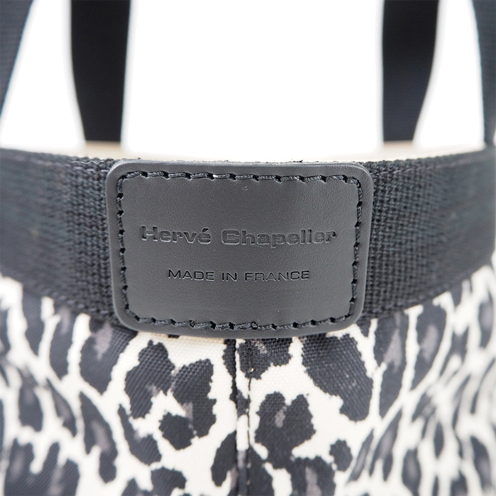 【限定カラー】エルベシャプリエ Herve Chapelier 701FN パンサーブラン×ノワール×ノワール(舟型トートS　パンサー)