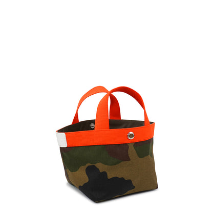 【限定カラー】 エルベシャプリエ Herve Chapelier 701WB カモフラージュ×サンギーヌ×ブラン(舟型トートS)