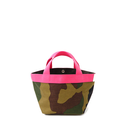 【限定カラー】 エルベシャプリエ Herve Chapelier 701WB カモフラージュ×フューシャ×ブラン(舟型トートS)