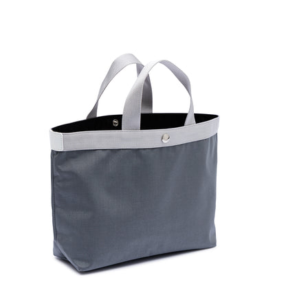 【限定カラー】 エルベシャプリエ Herve Chapelier 704CB フュズィ×シルバー×ブラン (スクエアトートM)