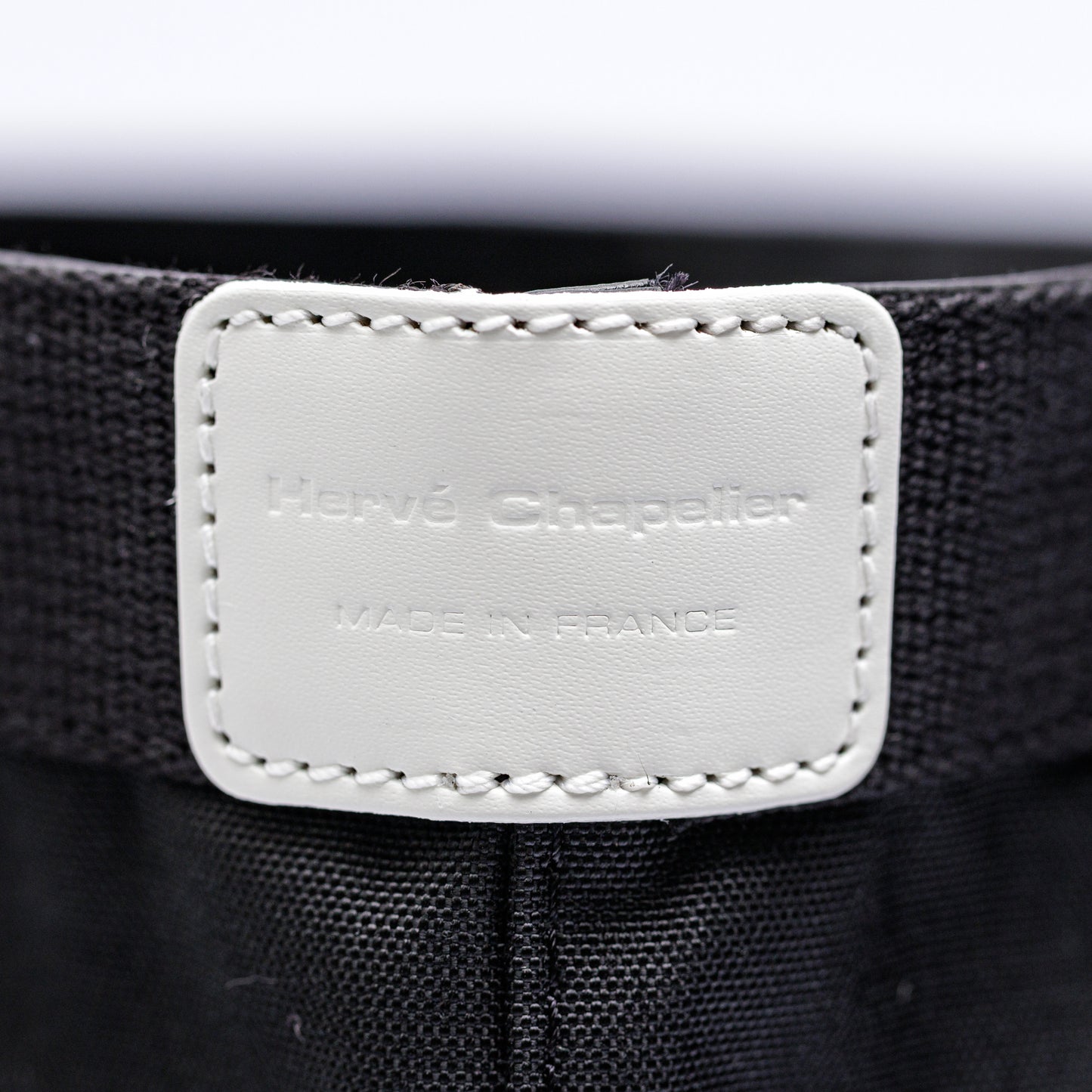 【限定カラー】 エルベシャプリエ Herve Chapelier 704CB ノワール×ノワール×ブラン (スクエアトートM)