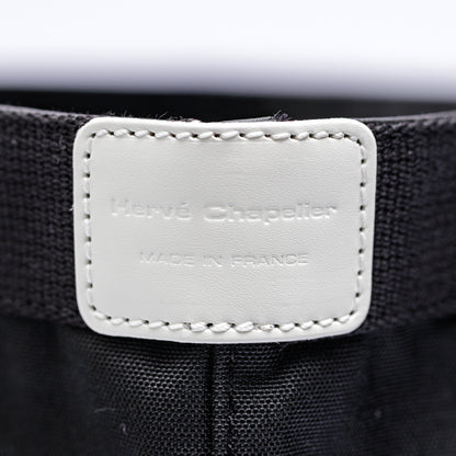 【限定カラー】 エルベシャプリエ Herve Chapelier 704CB ノワール×ノワール×ブラン (スクエアトートM)