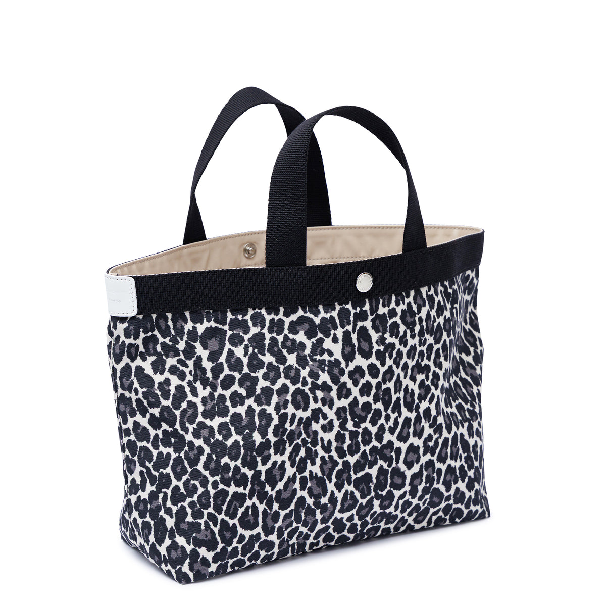 【限定カラー】エルベシャプリエ Herve Chapelier 704FB パンサーブラン×ノワール×ブラン(スクエアトートM　パンサー)