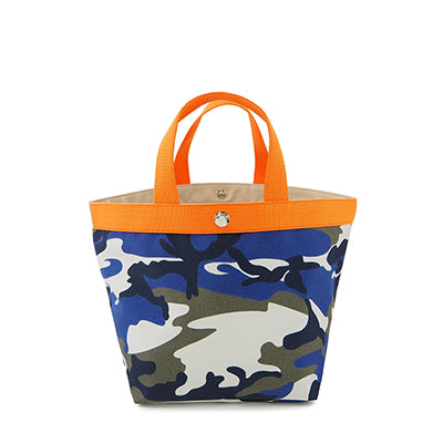 CAMOUFLAGE GRIS BLEU/MANDARINE