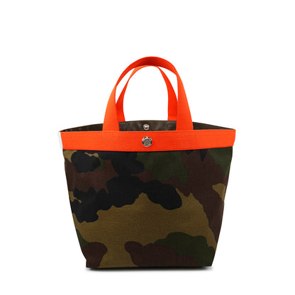 【限定カラー】 エルベシャプリエ Herve Chapelier 707WB カモフラージュ×サンギーヌ×ブラン(舟型トートM)