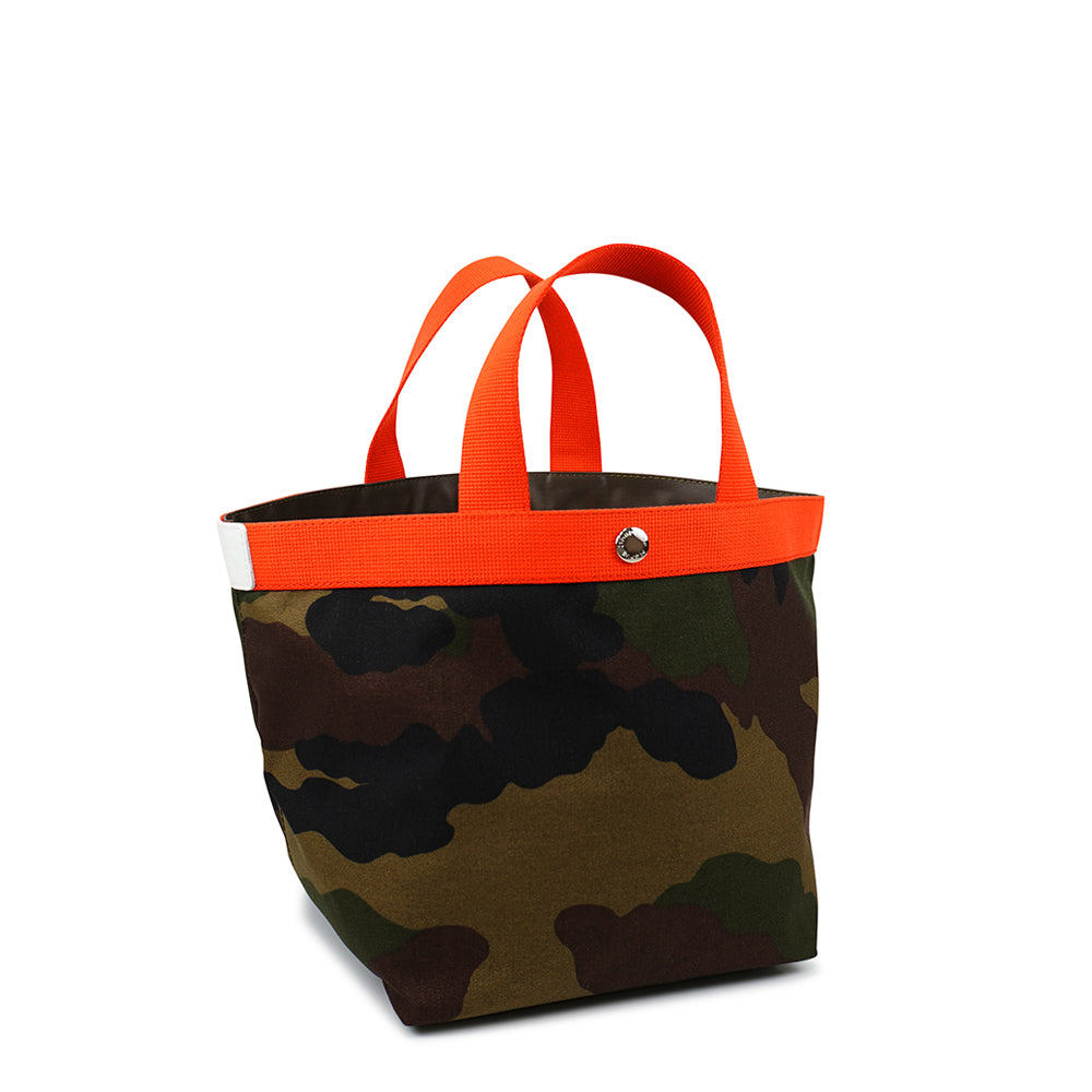 【限定カラー】 エルベシャプリエ Herve Chapelier 707WB カモフラージュ×サンギーヌ×ブラン(舟型トートM)