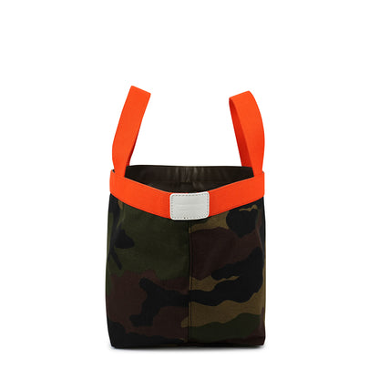 【限定カラー】 エルベシャプリエ Herve Chapelier 707WB カモフラージュ×サンギーヌ×ブラン(舟型トートM)