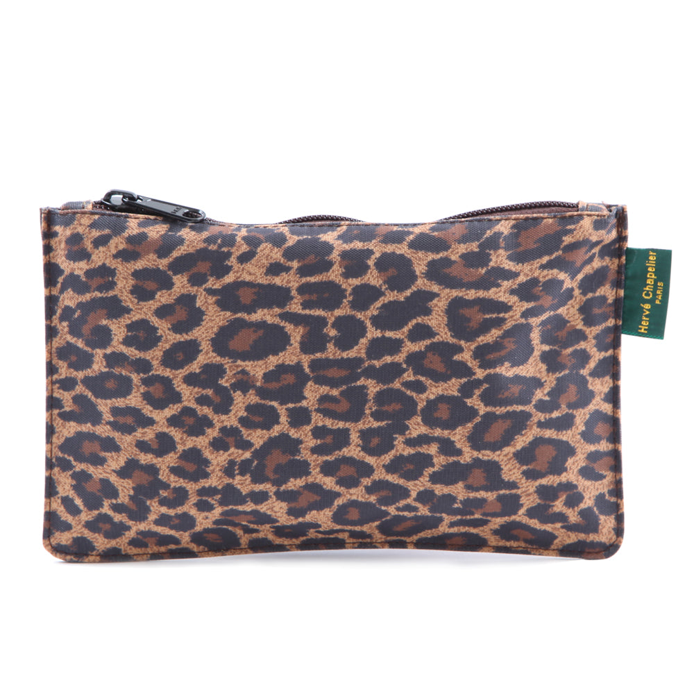 Hervé Chapelier ヒョウ柄ポーチ